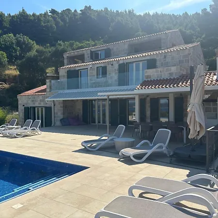 Magnificent New Tofta On Lopud, Croatia. Sea Views From The Infinity Pool 别墅 *