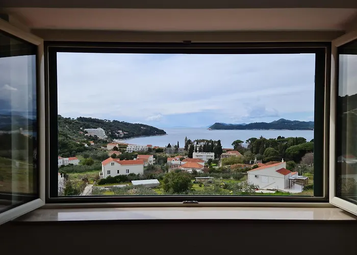 빌라 Magnificent New Tofta On Lopud, Croatia. Sea Views From The Infinity Pool 로푸드