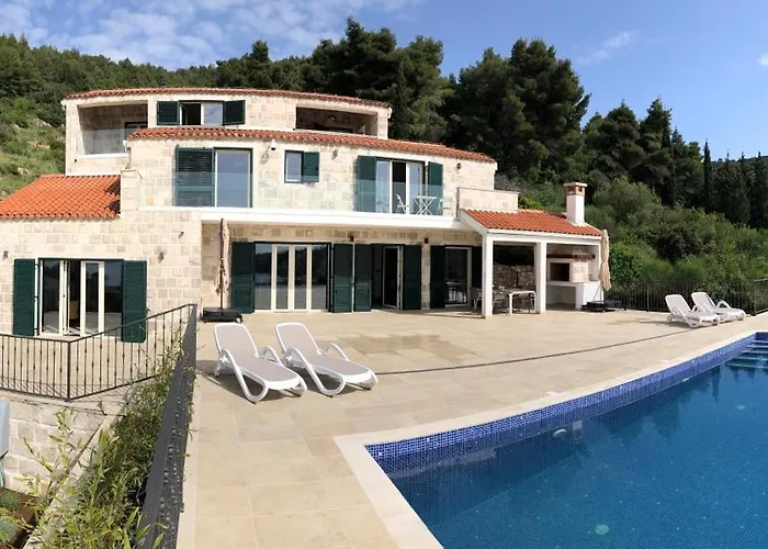 Magnificent New Tofta On Lopud, Croatia. Sea Views From The Infinity Pool 빌라 *