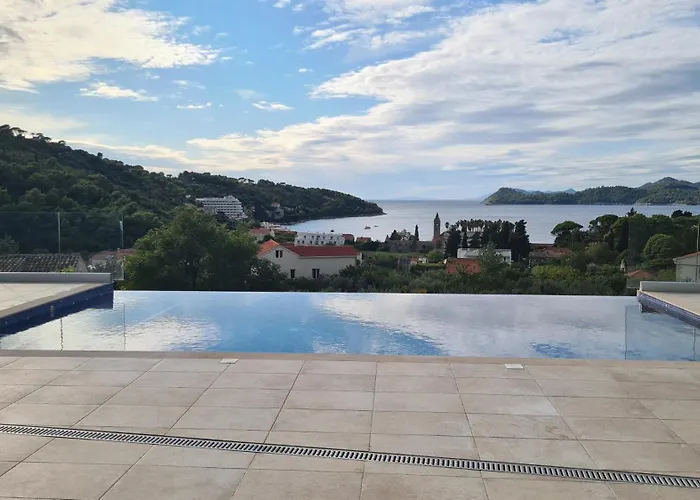 빌라 Magnificent New Tofta On Lopud, Croatia. Sea Views From The Infinity Pool *