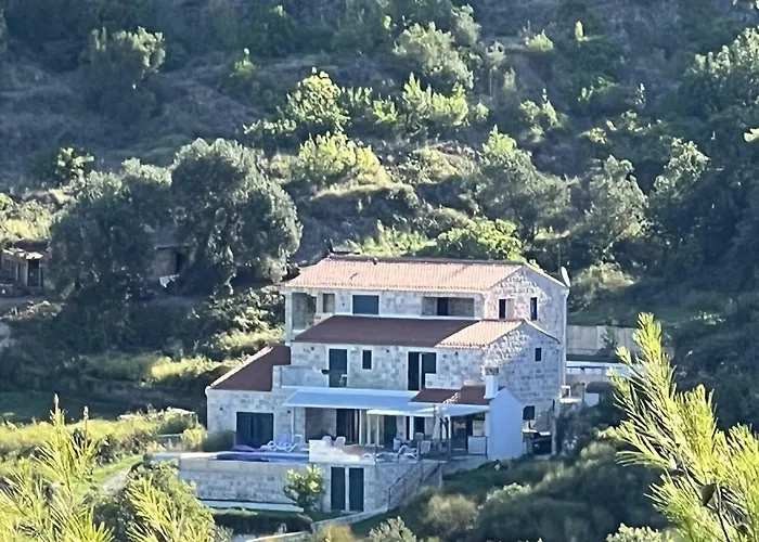 빌라 Magnificent New Tofta On Lopud, Croatia. Sea Views From The Infinity Pool