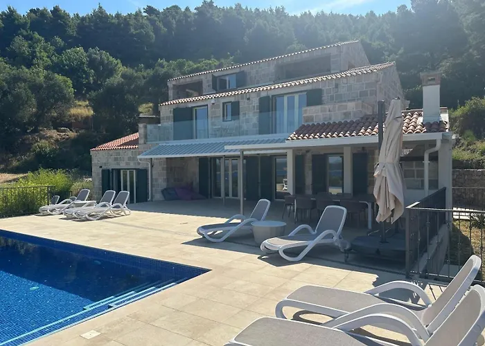 Magnificent New Tofta On Lopud, Croatia. Sea Views From The Infinity Pool 빌라 *