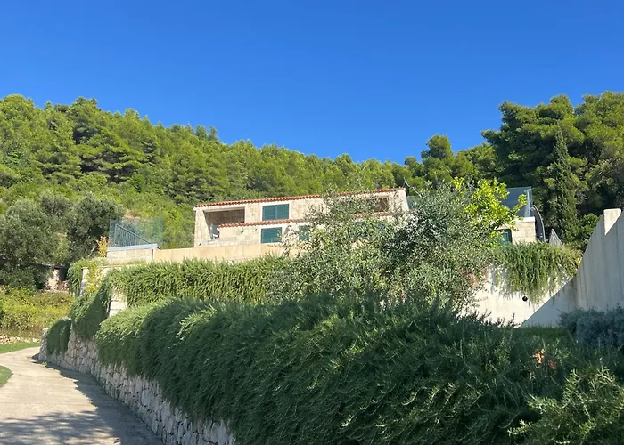 빌라 Magnificent New Tofta On Lopud, Croatia. Sea Views From The Infinity Pool