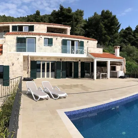Magnificent New Tofta On Lopud, Croatia. Sea Views From The Infinity Pool Willa *