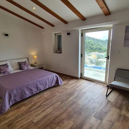 빌라 Magnificent New Tofta On Lopud, Croatia. Sea Views From The Infinity Pool
