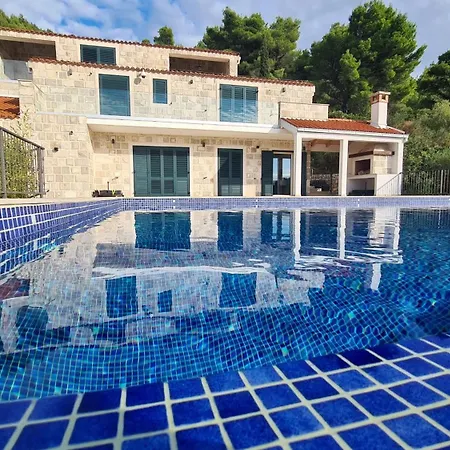 Magnificent New Tofta On Lopud, Croatia. Sea Views From The Infinity Pool *