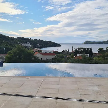 Villa Magnificent New Tofta On Lopud, Croatia. Sea Views From The Infinity Pool *