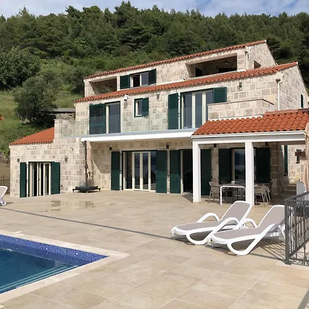 Magnificent New Tofta On Lopud, Croatia. Sea Views From The Infinity Pool